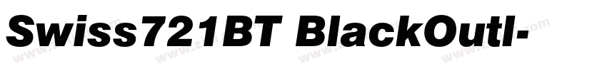 Swiss721BT BlackOutl字体转换